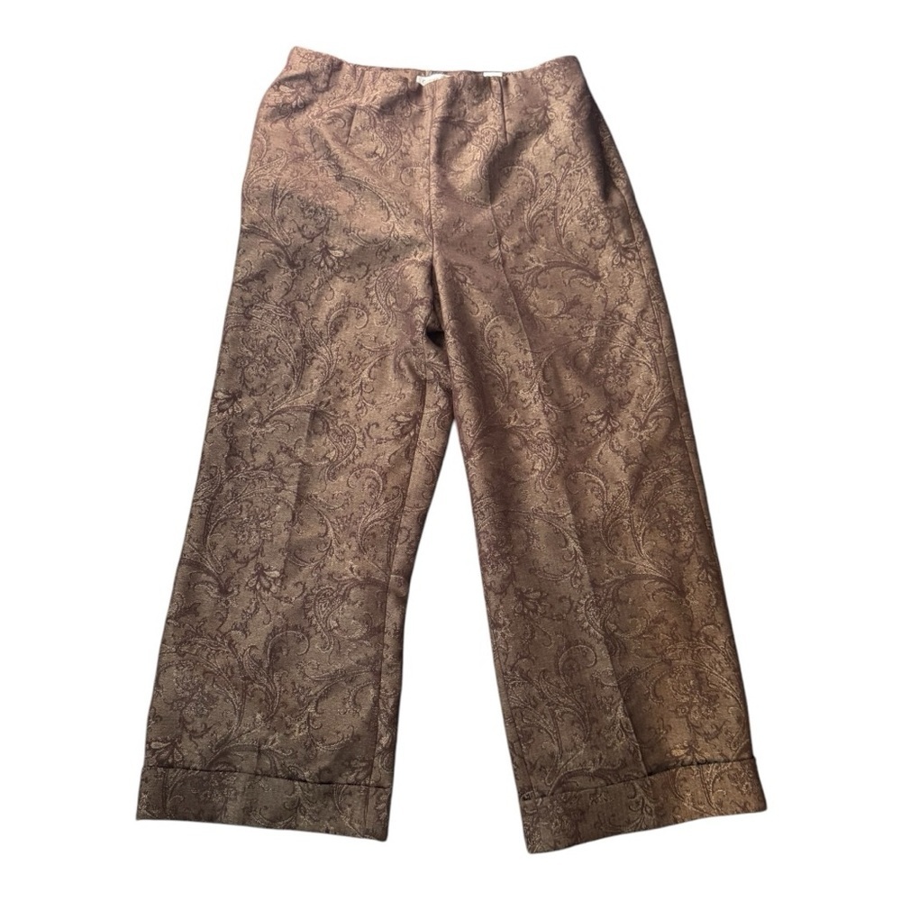 Coldwater Creek Brown Patterned Pants